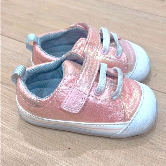 See Kai Run Pink Stevie First Walker Shoe - Picture 4 of 4